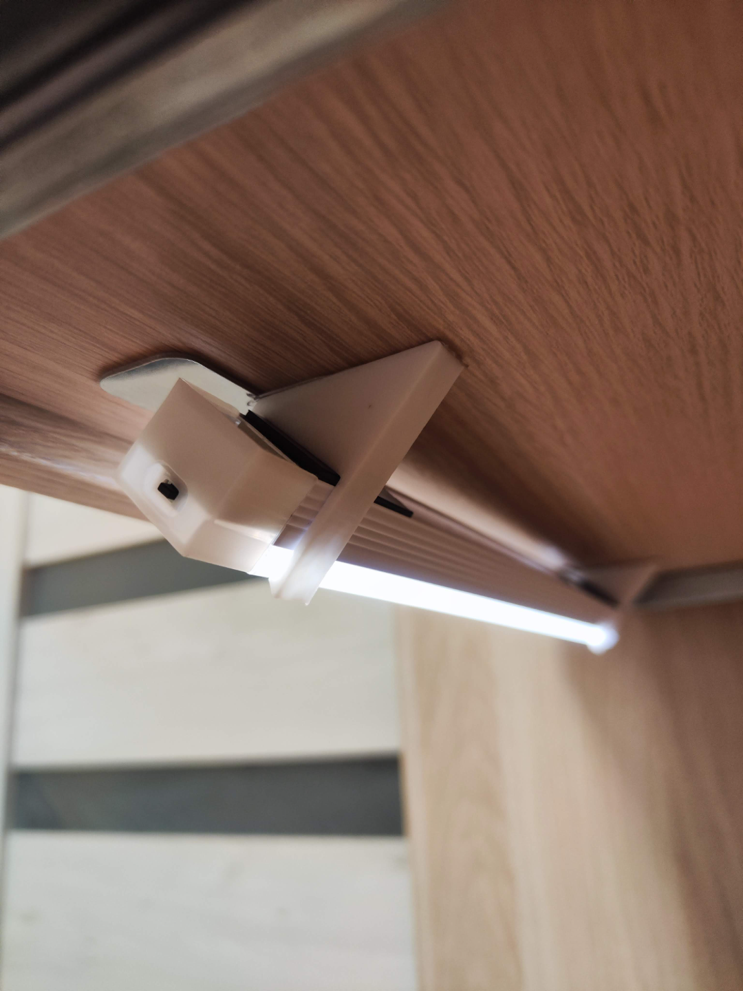 PIR LED Strip Lamp 45° Angled Mount Bracket Holder
