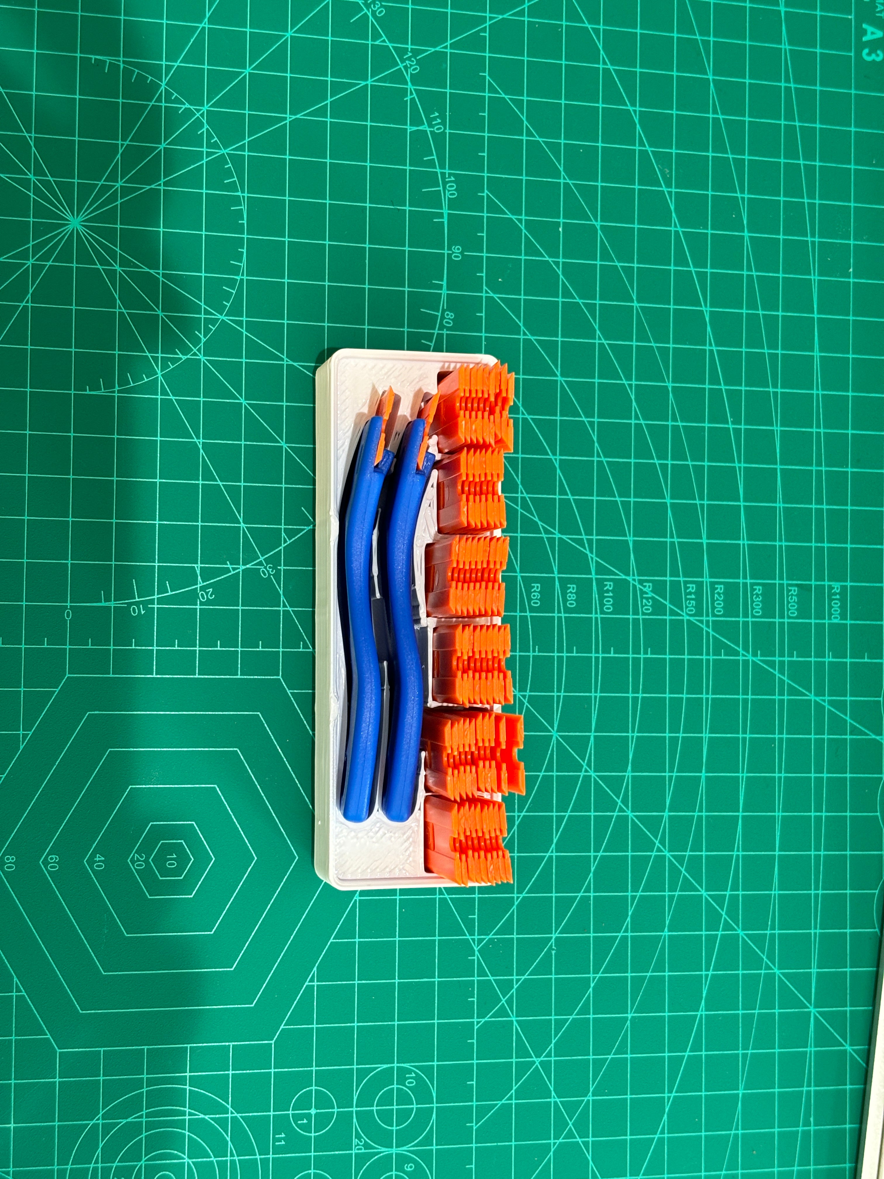Dual Plastic Razor Scraper Holder - Gridfinity 3x1