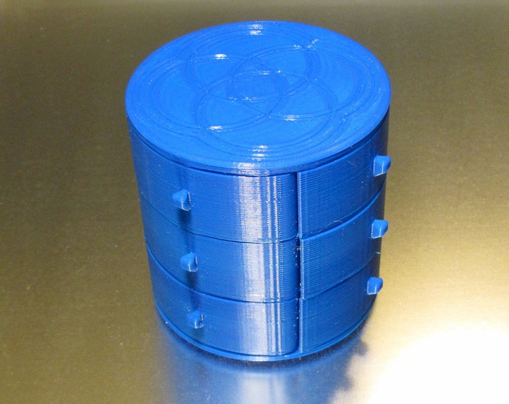 Print-In-Place 12 Drawer Jewelry Box