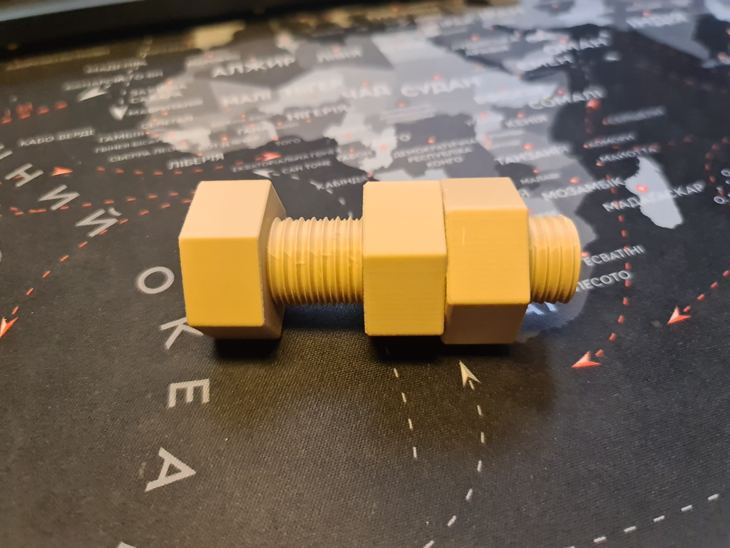 Double thread bolt