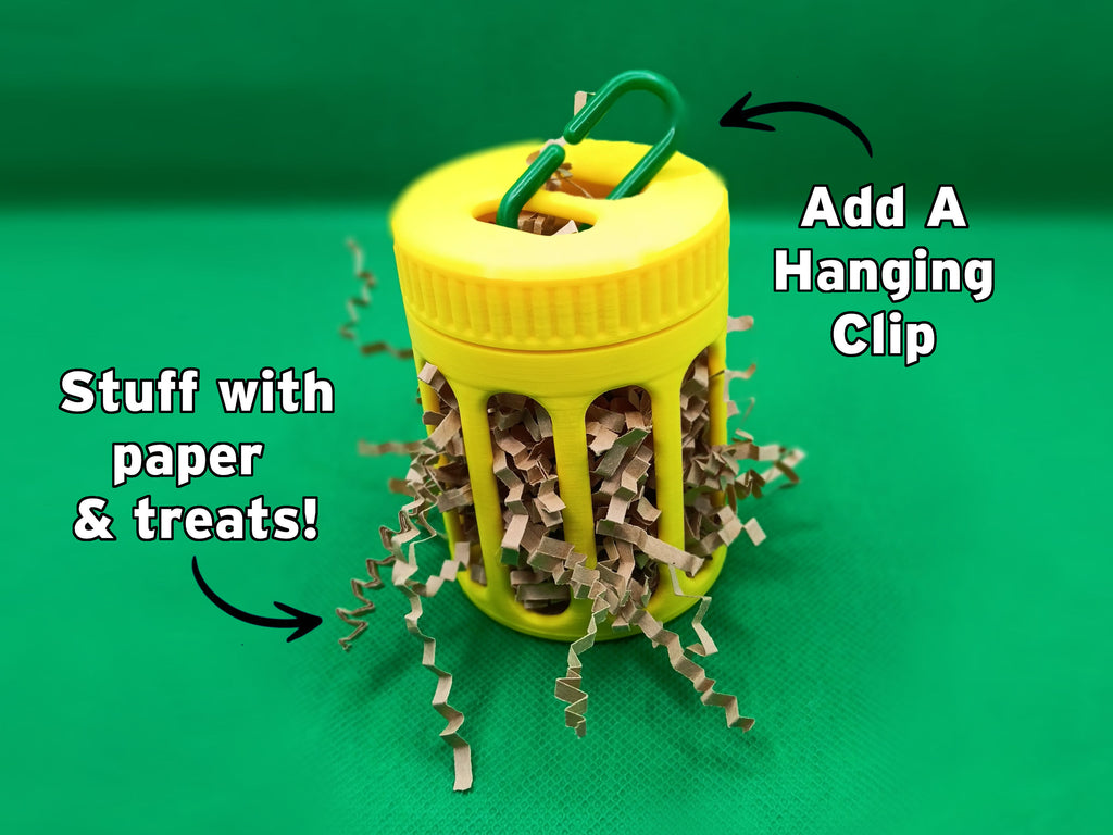 Bird Foraging Barrel Toy