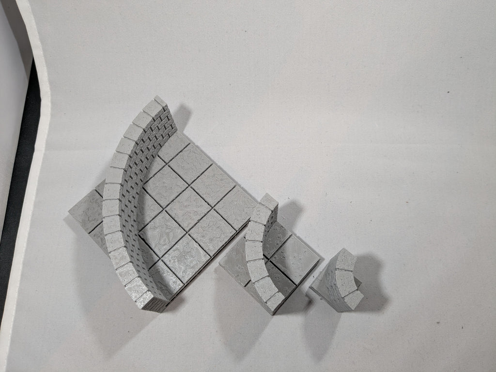 Cut Stone curved wall (OpenLOCK system)