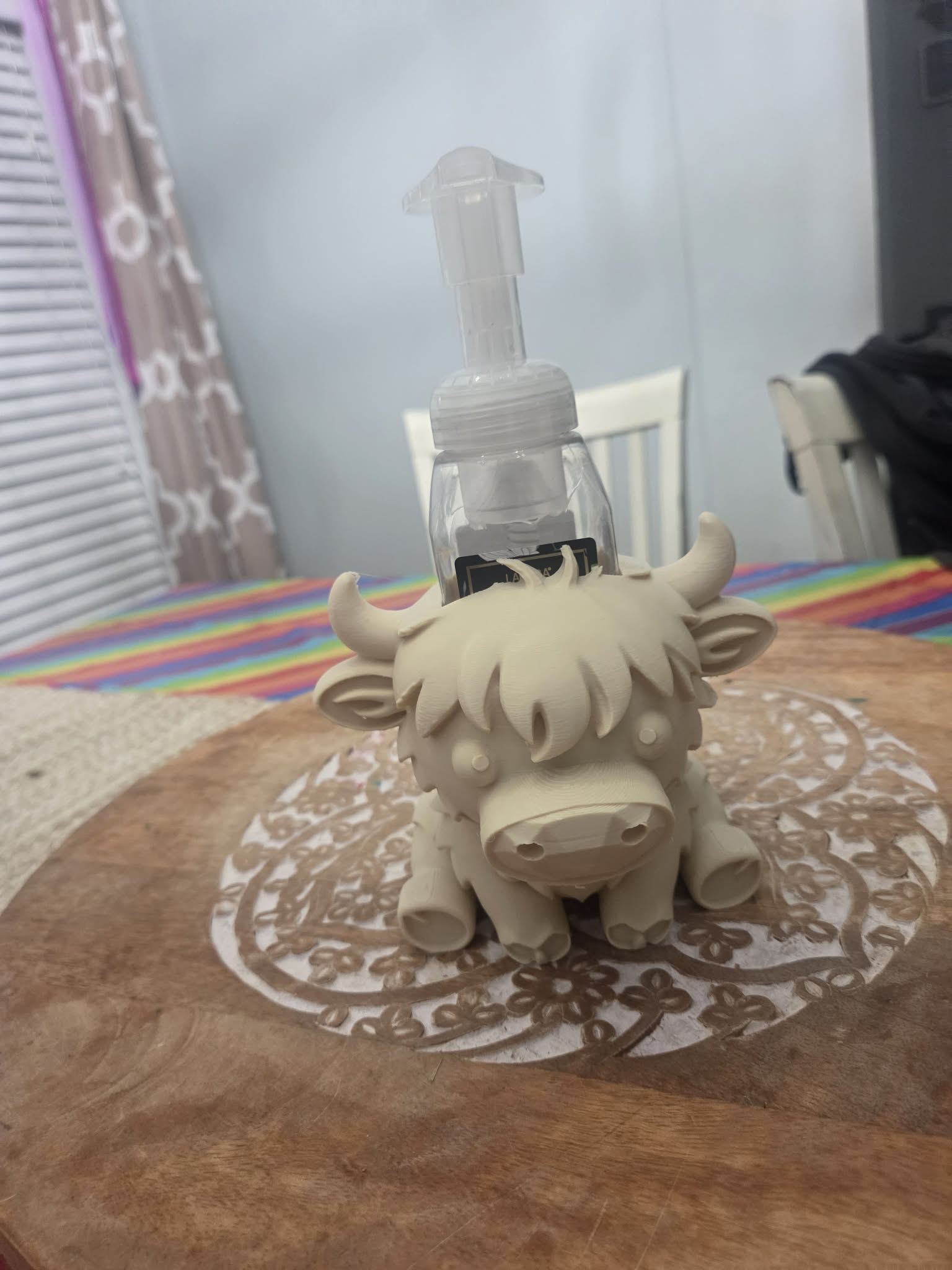 Highland Cow Desk Chaos Coordinator/soap dispenser
