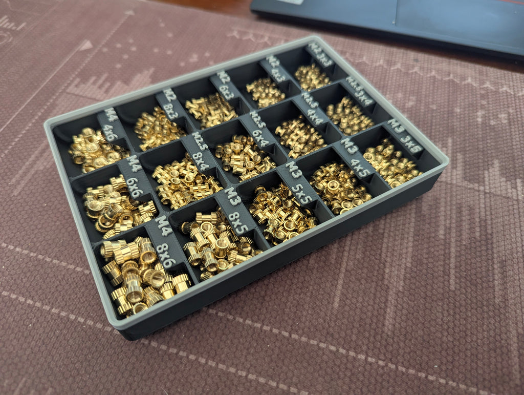 Threaded Insert Gridfinity Organizer