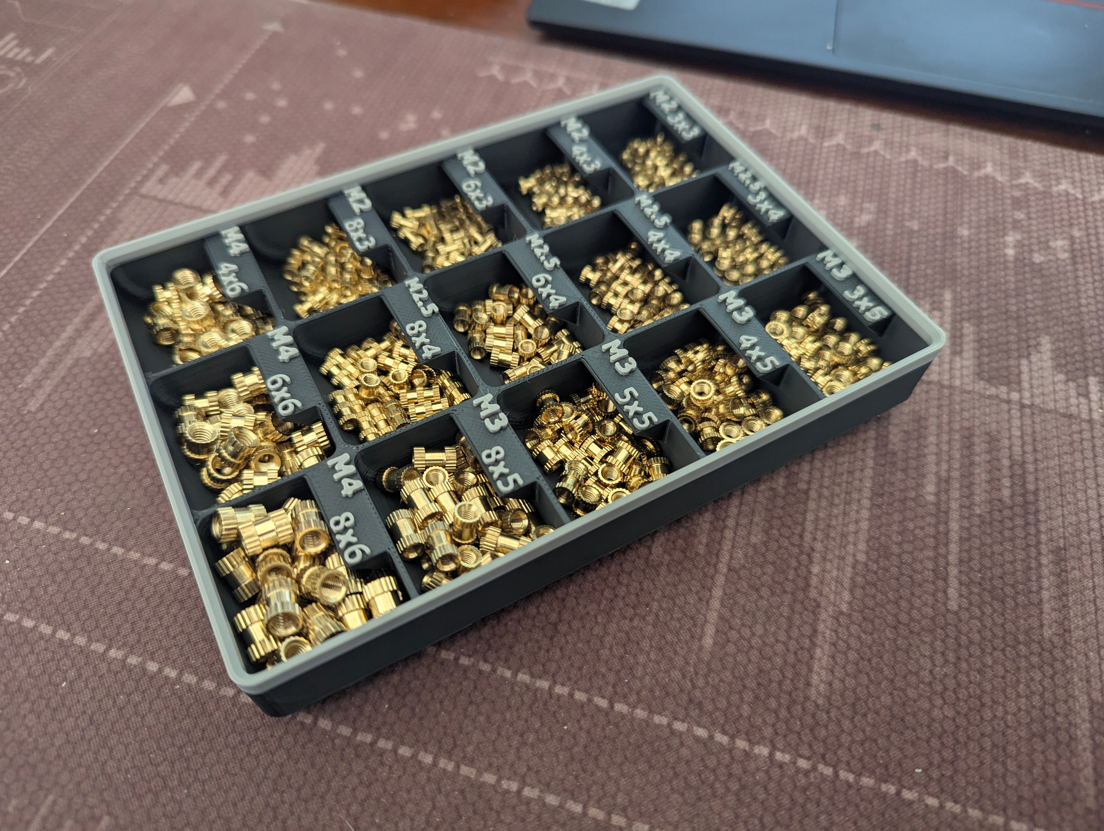 Threaded Insert Gridfinity Organizer