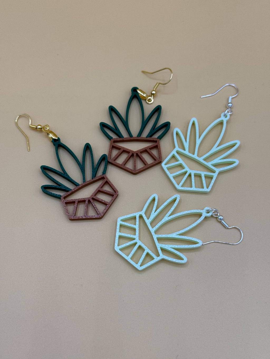 Potted Plant Earrings