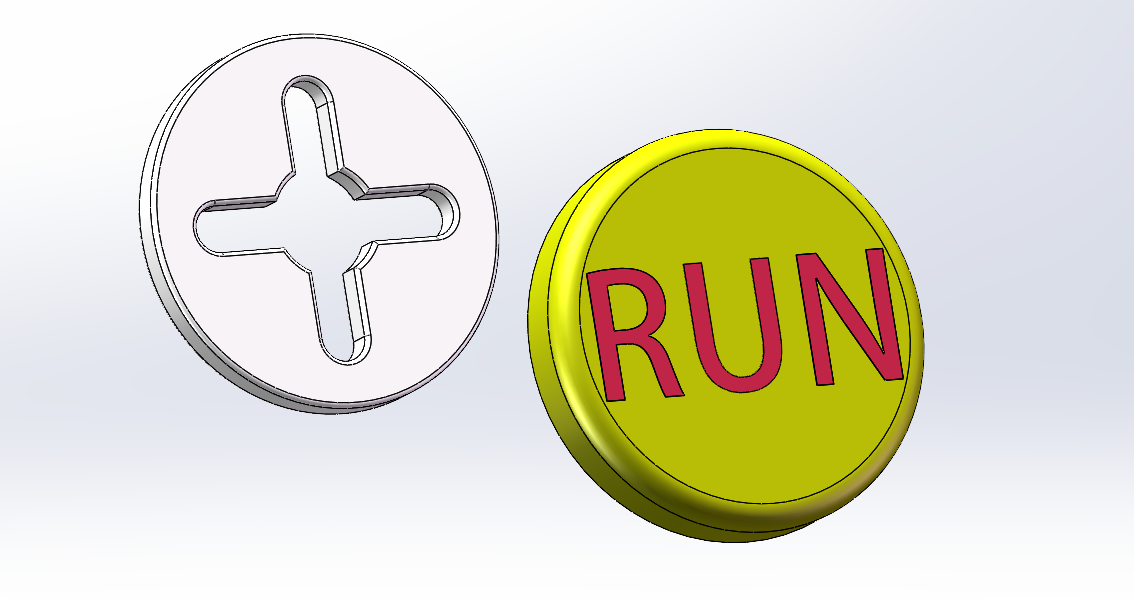 Marathon bib number clip run button