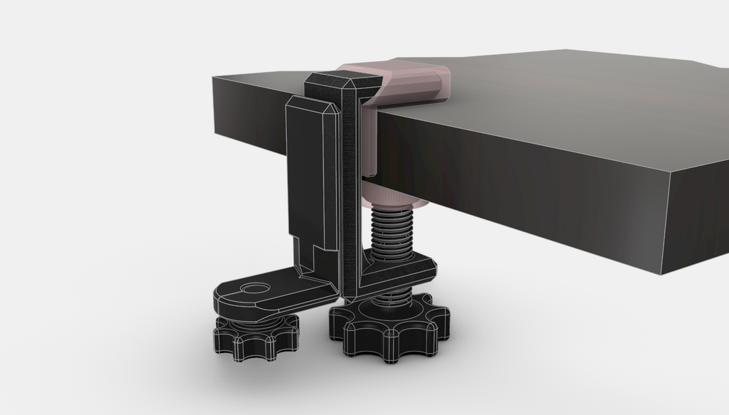 Clamping Headphones Rest (v2 updated)