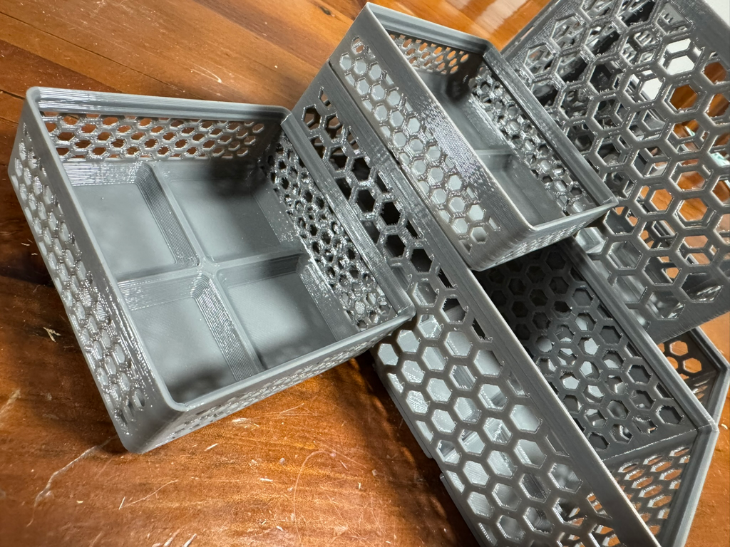 Gridfinity Hex Bins Light (rotated grid) all sizes