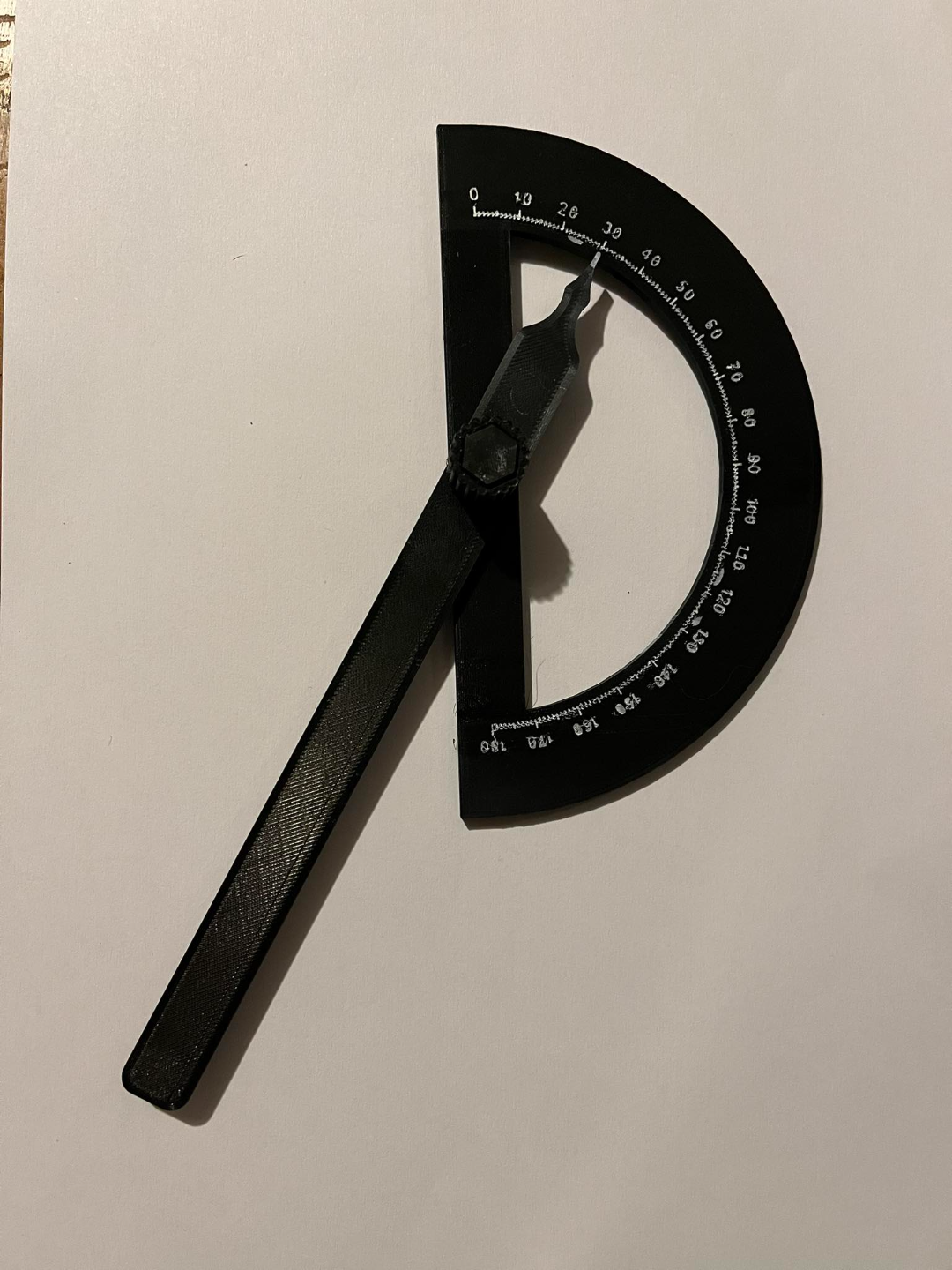 Protractor, angle measurement