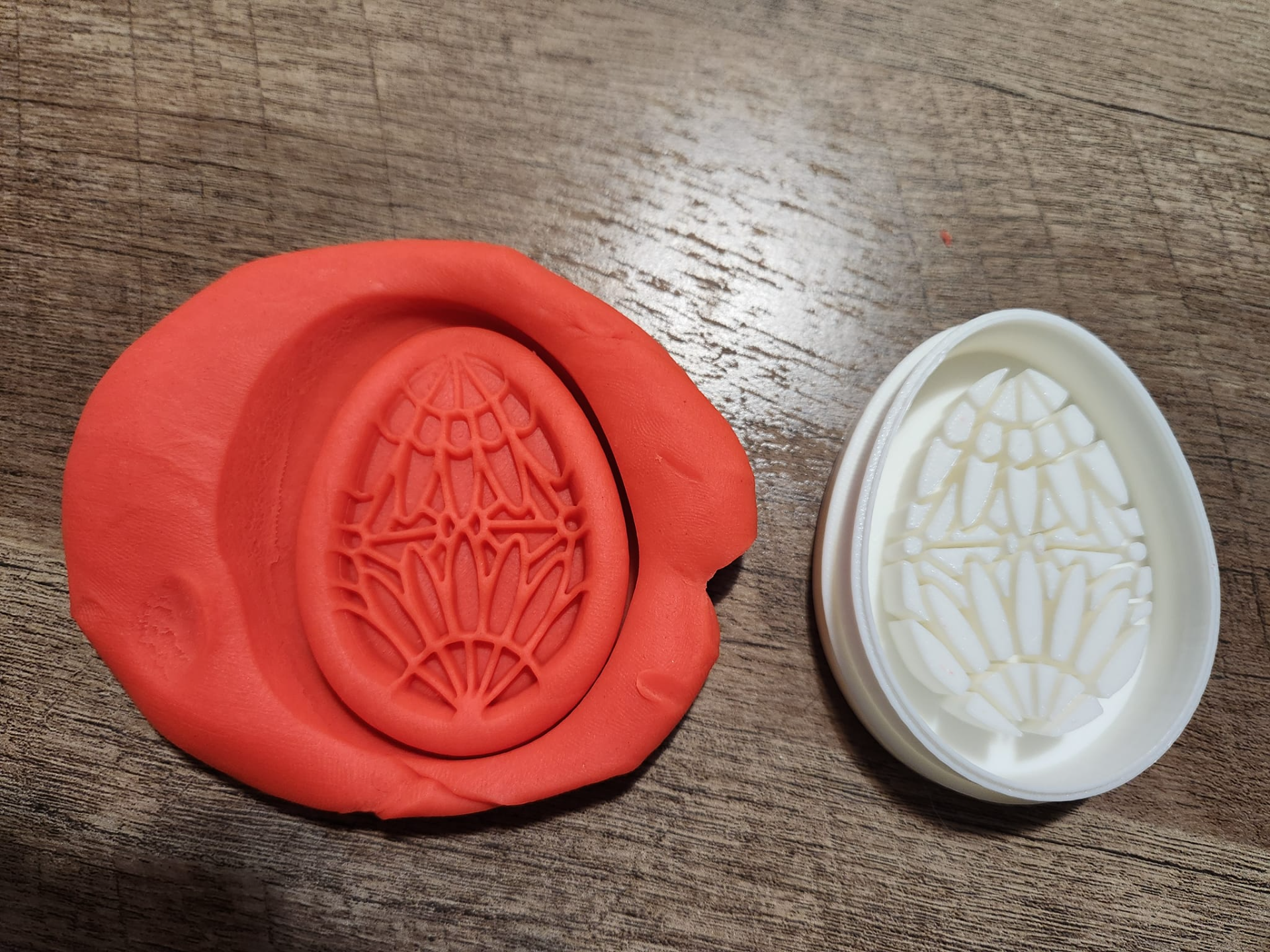 Easter egg cookie or Play-Doh cutter set of 6