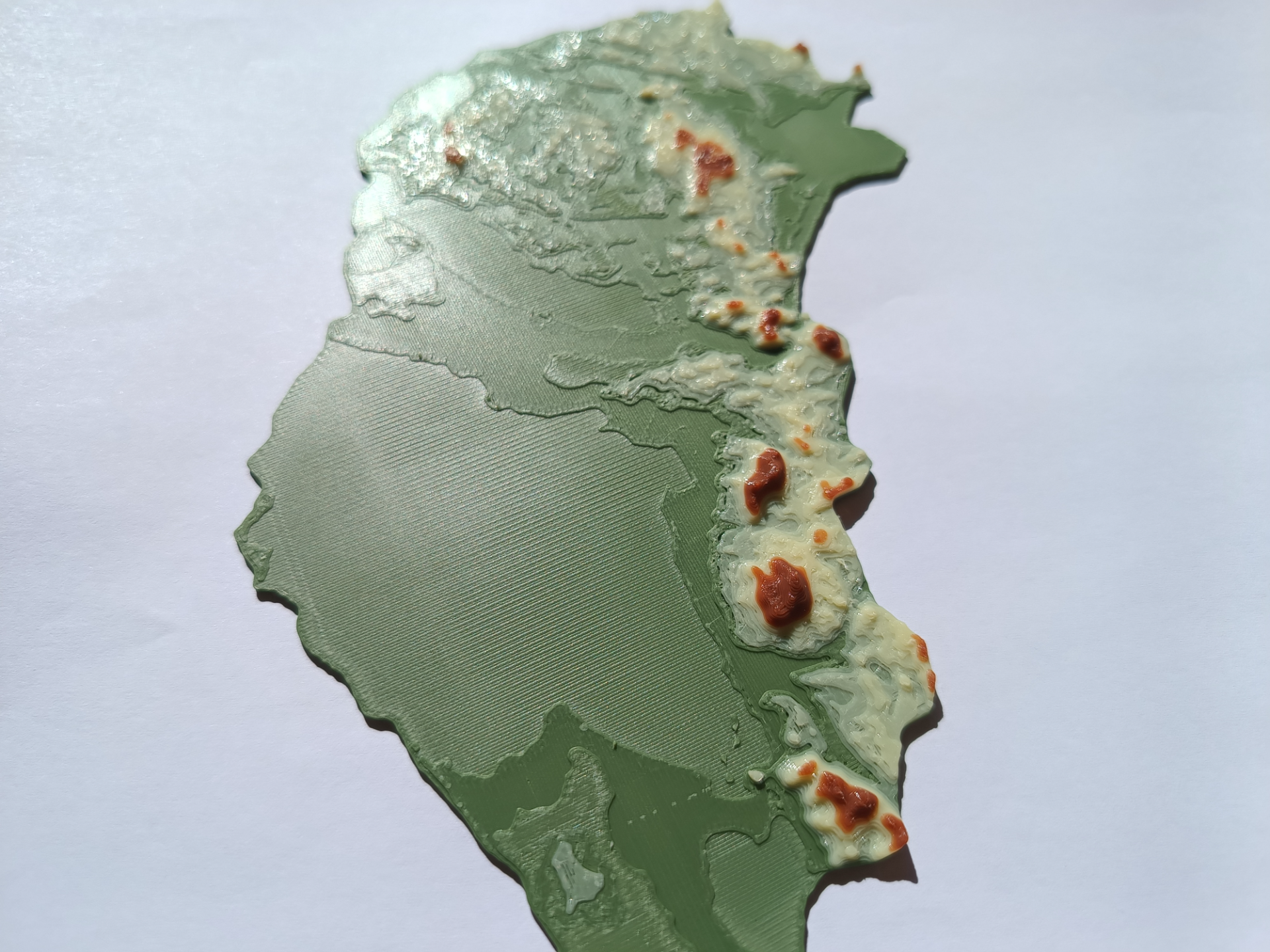 Terrain Map - Colored - Hungary - No AMS Nedded