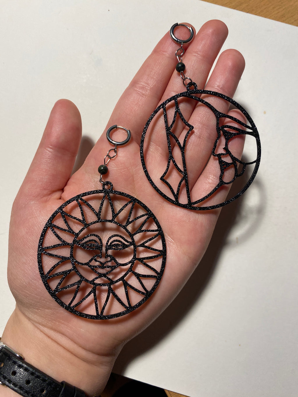 Sun and Moon Celestial Earrings