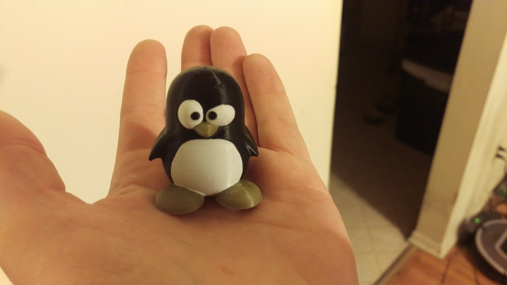 Linux Tux penguin decoration (Multi-/Single color)