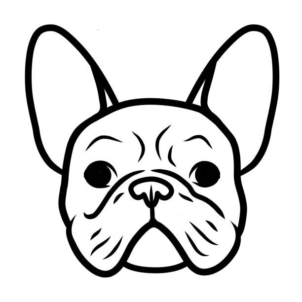 french bulldog cookie cutter and stamp set of 8