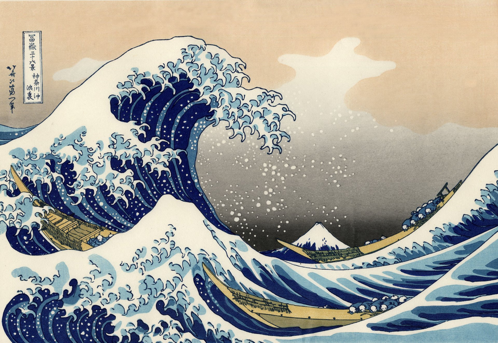 Grande Vague de Kanagawa (Hokusai)-Great Wave