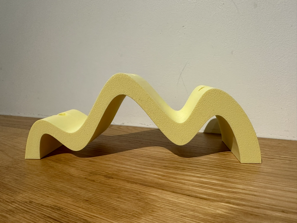 wavy candle holder (1,4 cm/0,55 inch candles)
