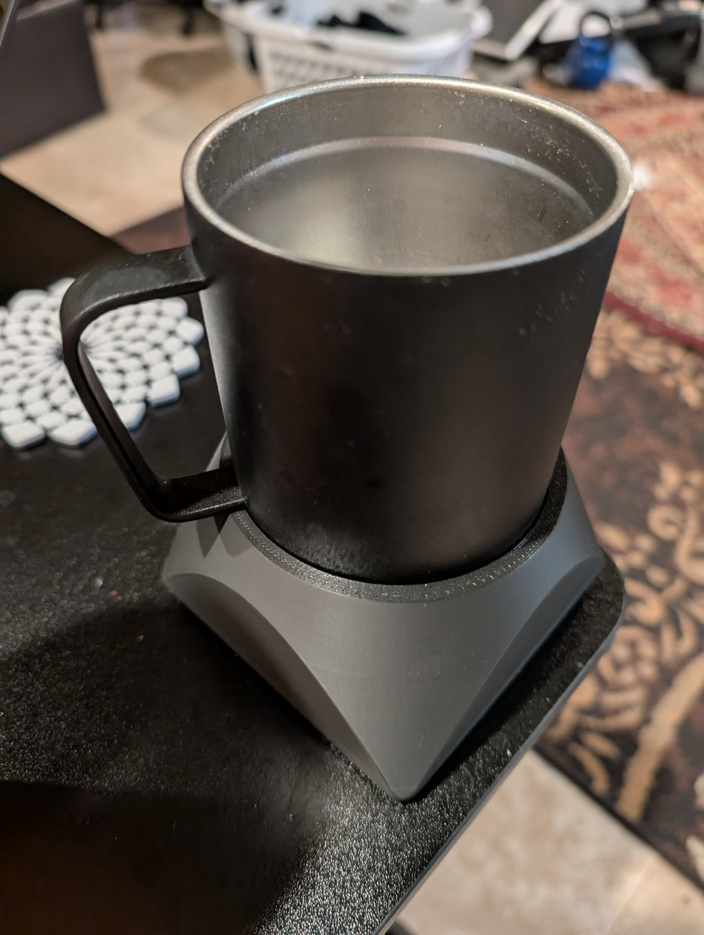 marble sample cupholder / coaster guard