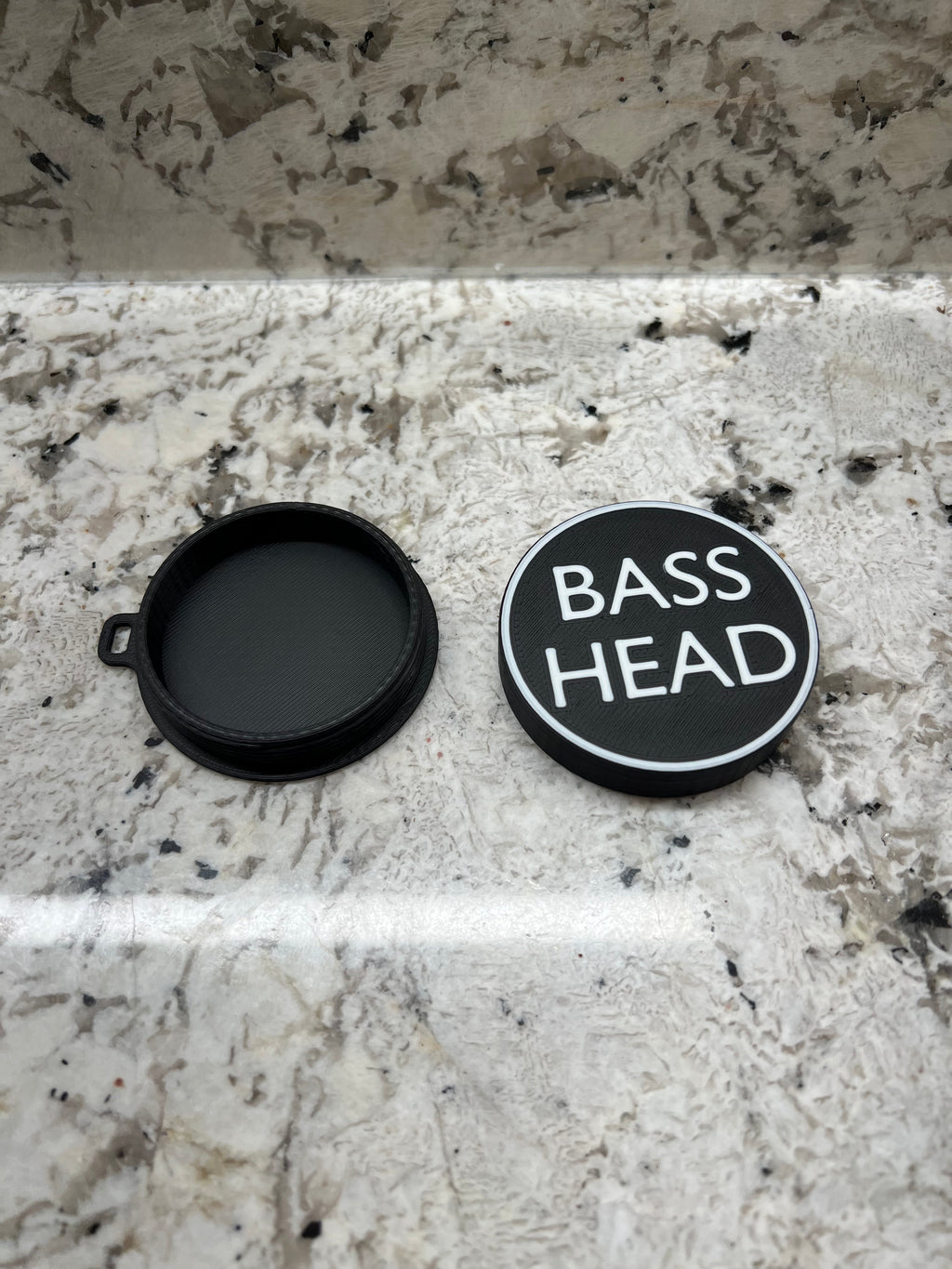 Public Domain Bass Head Stash Amulet