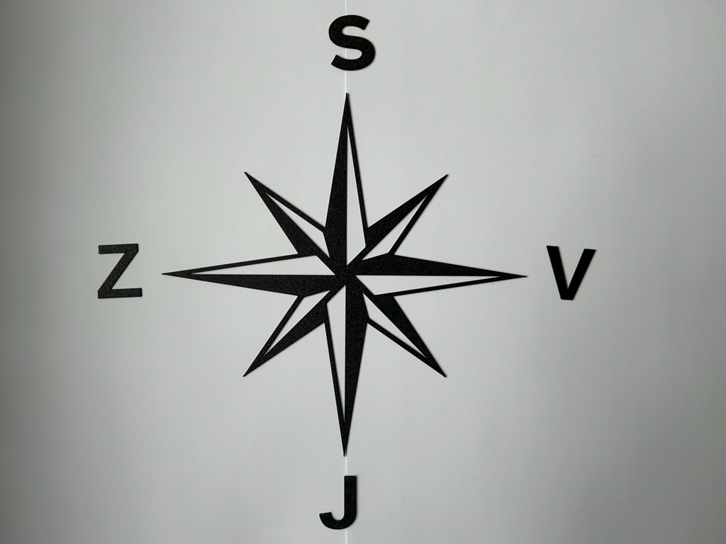 Compass - wall art SK/EN