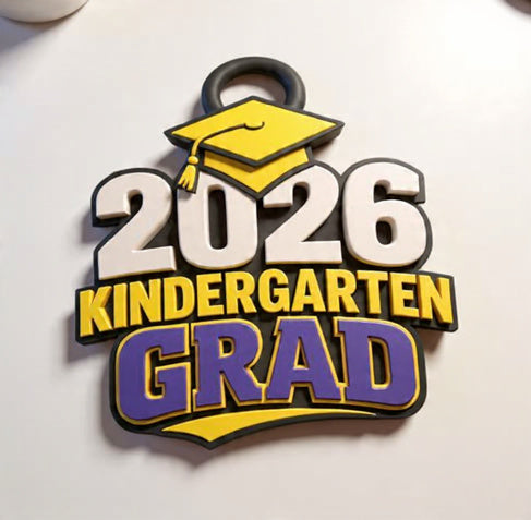 2026 Kindergarten Grad Hype Chain Pendant