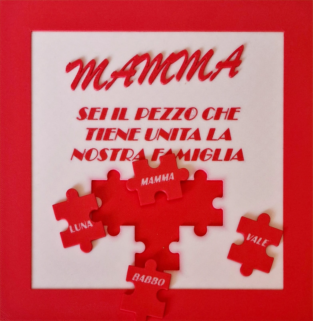 Cornice puzzle Festa della Mamma - Mother's day