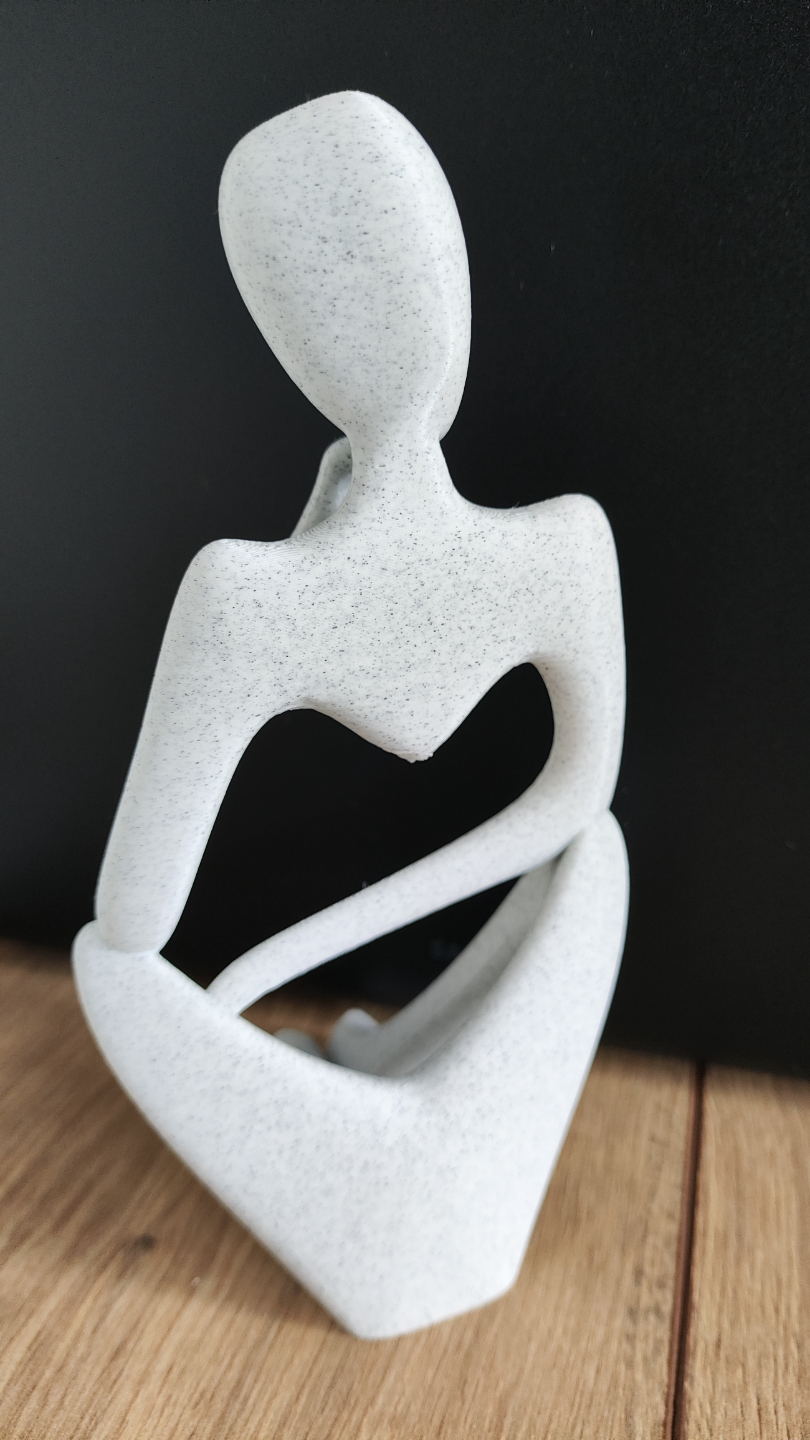 Abstract thinking sculpture statue