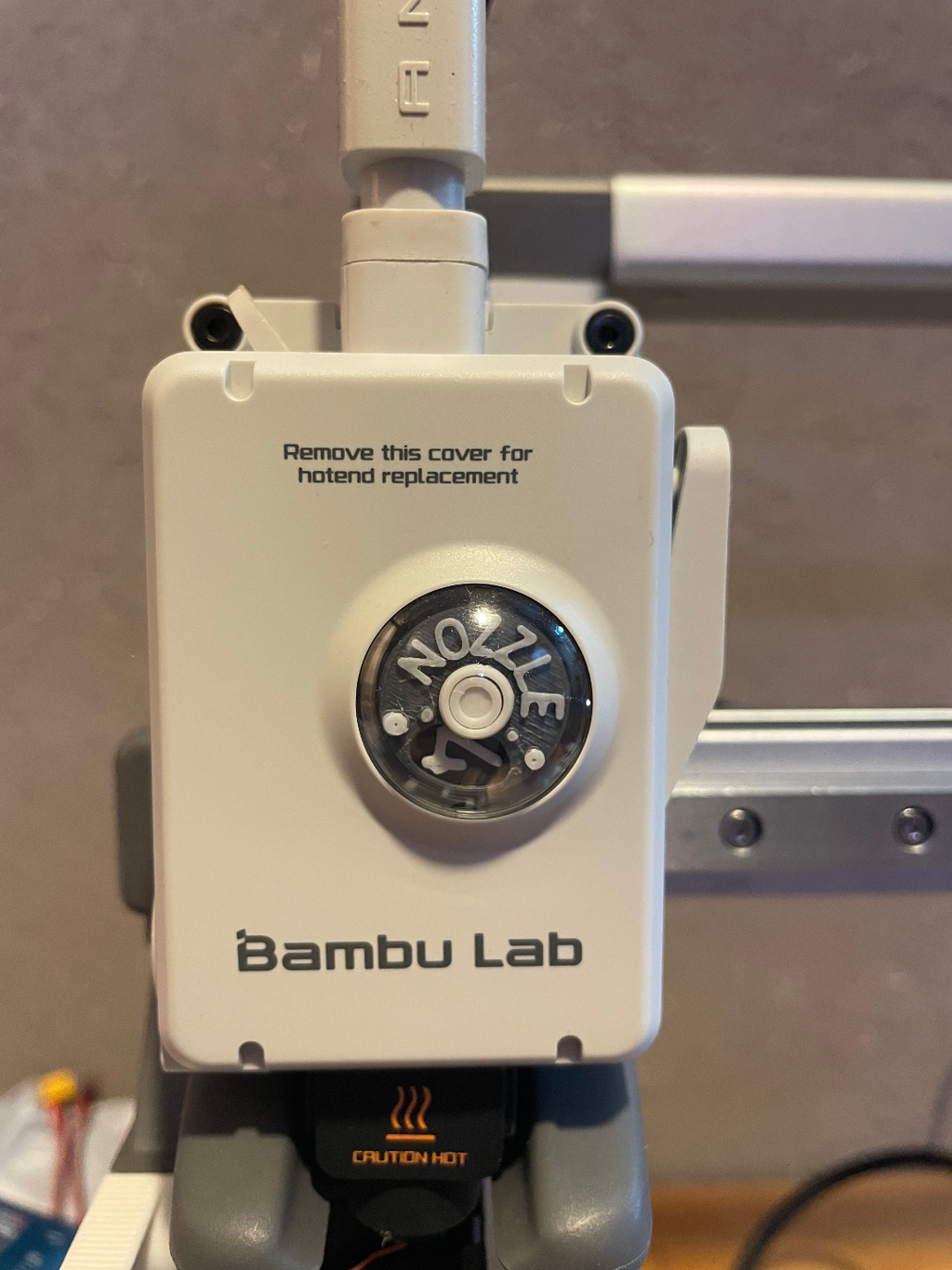 A1 extruder nozzle indicator