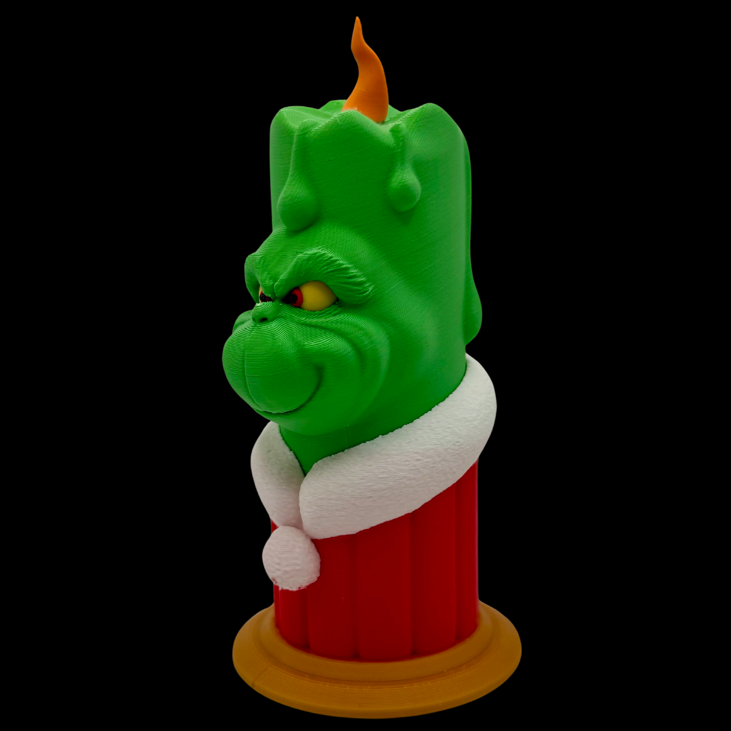 Grinch Christmas Candle