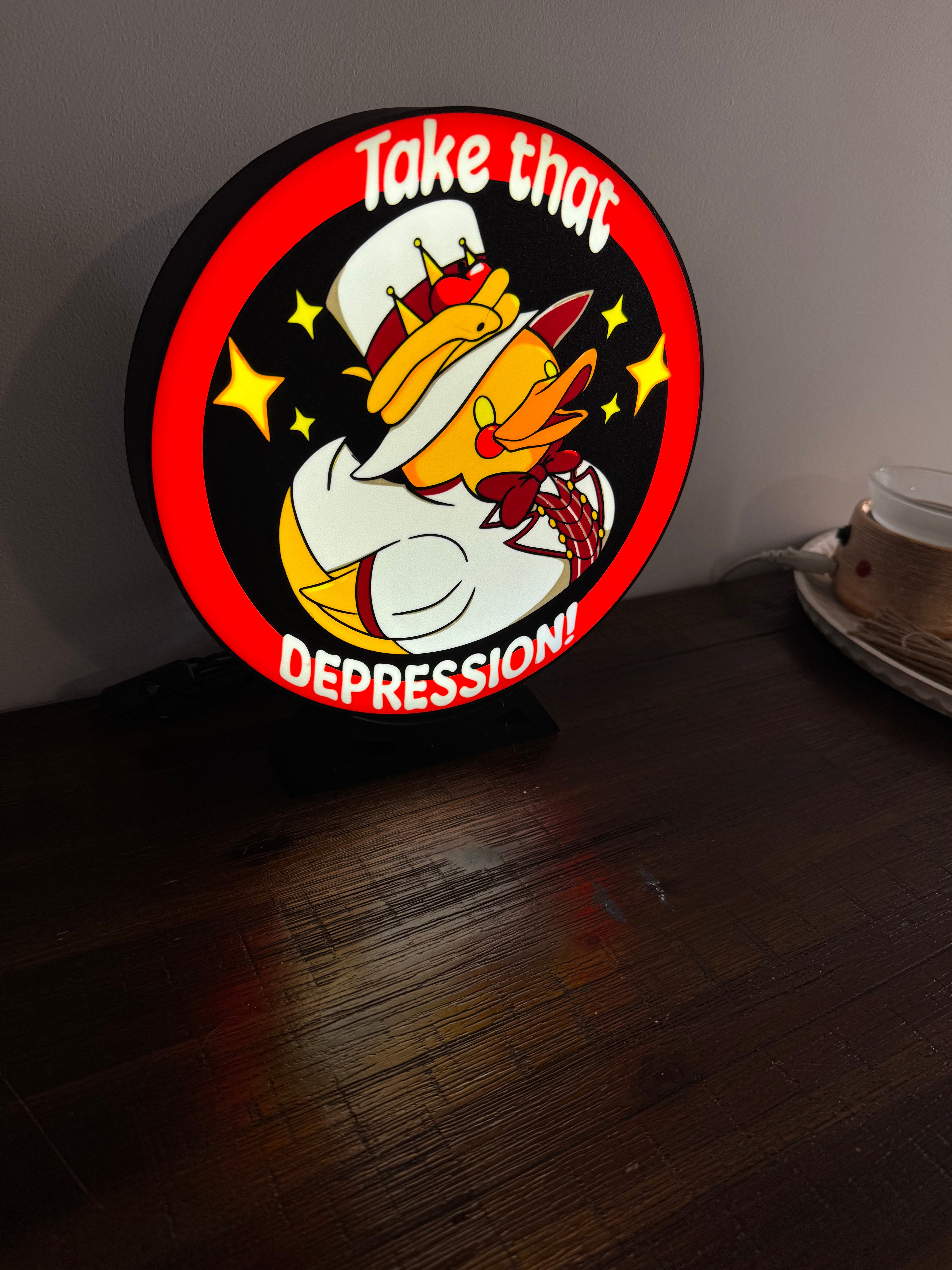 Take That Depression duck - Lucifer - Hazbin Hotel