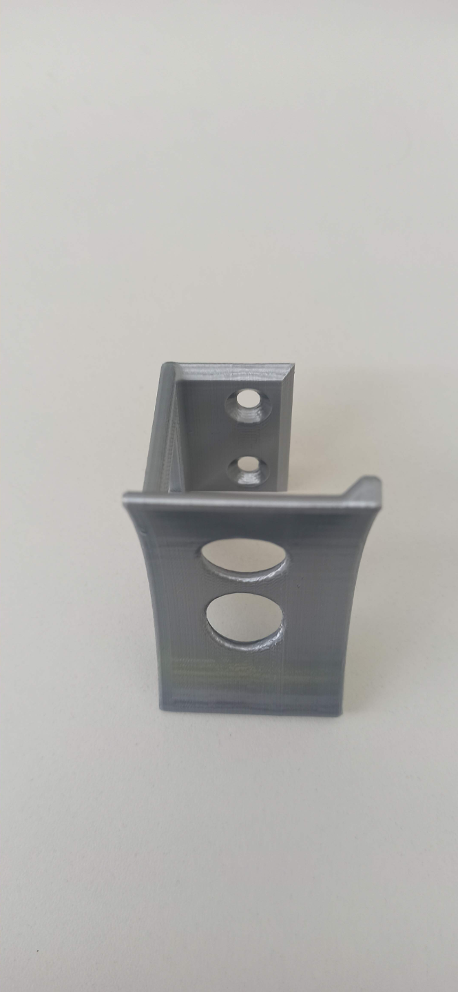 Under desk headphone holder - less material