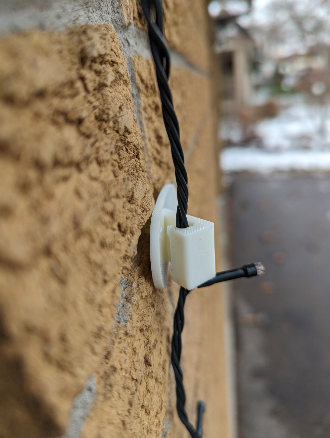 Wall Mounted Christmas Light Clip