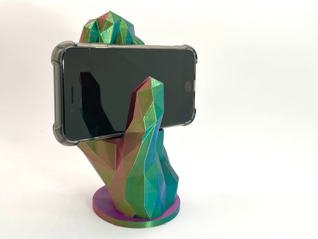 Low Poly Hand Phone Stand & Controller Holder