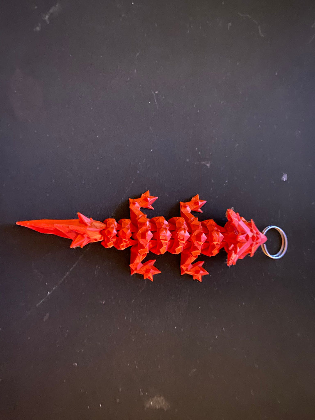 Articulated Crystal Dragon Keychain