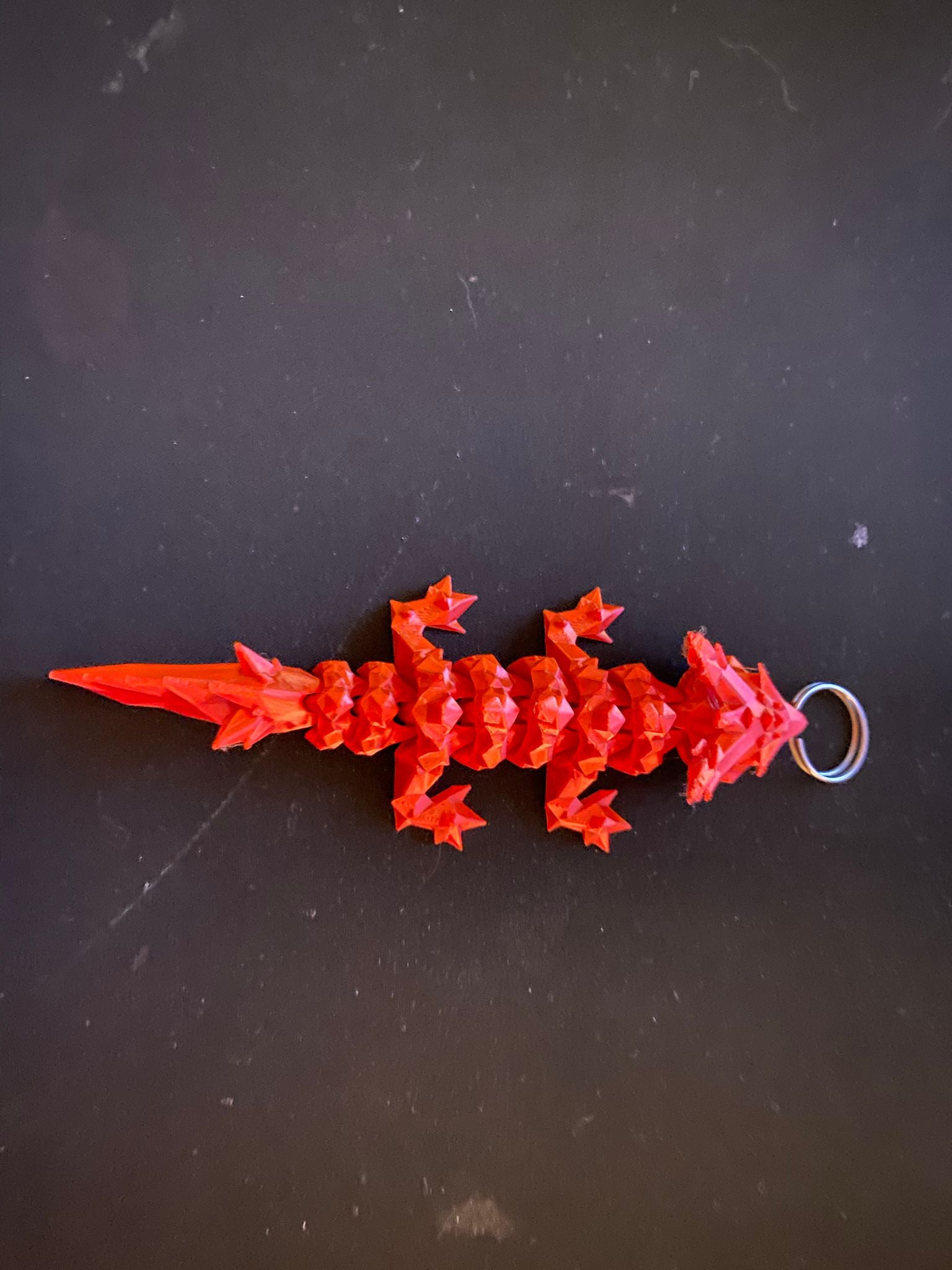 Articulated Crystal Dragon Keychain
