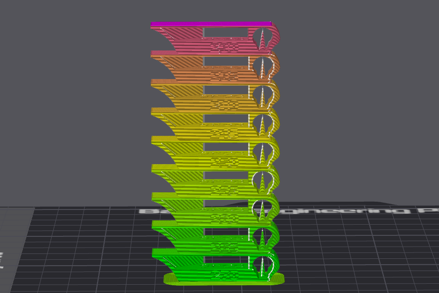 Bambu Studio ABS/ASA Temperature Test Tower