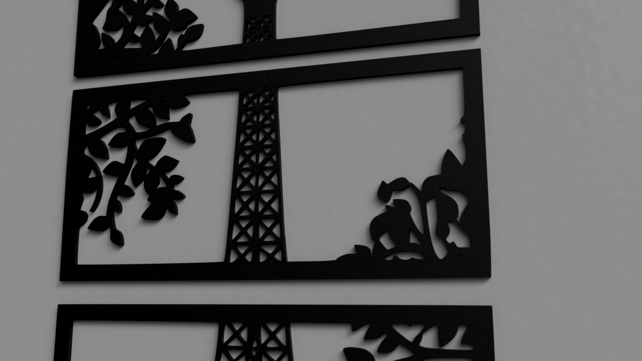 Eiffel Tower 2D wall art