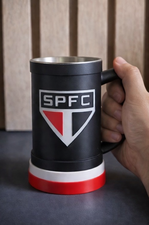 TAZA CHOPP CERVECERO 500 ML SAO PAULO FC