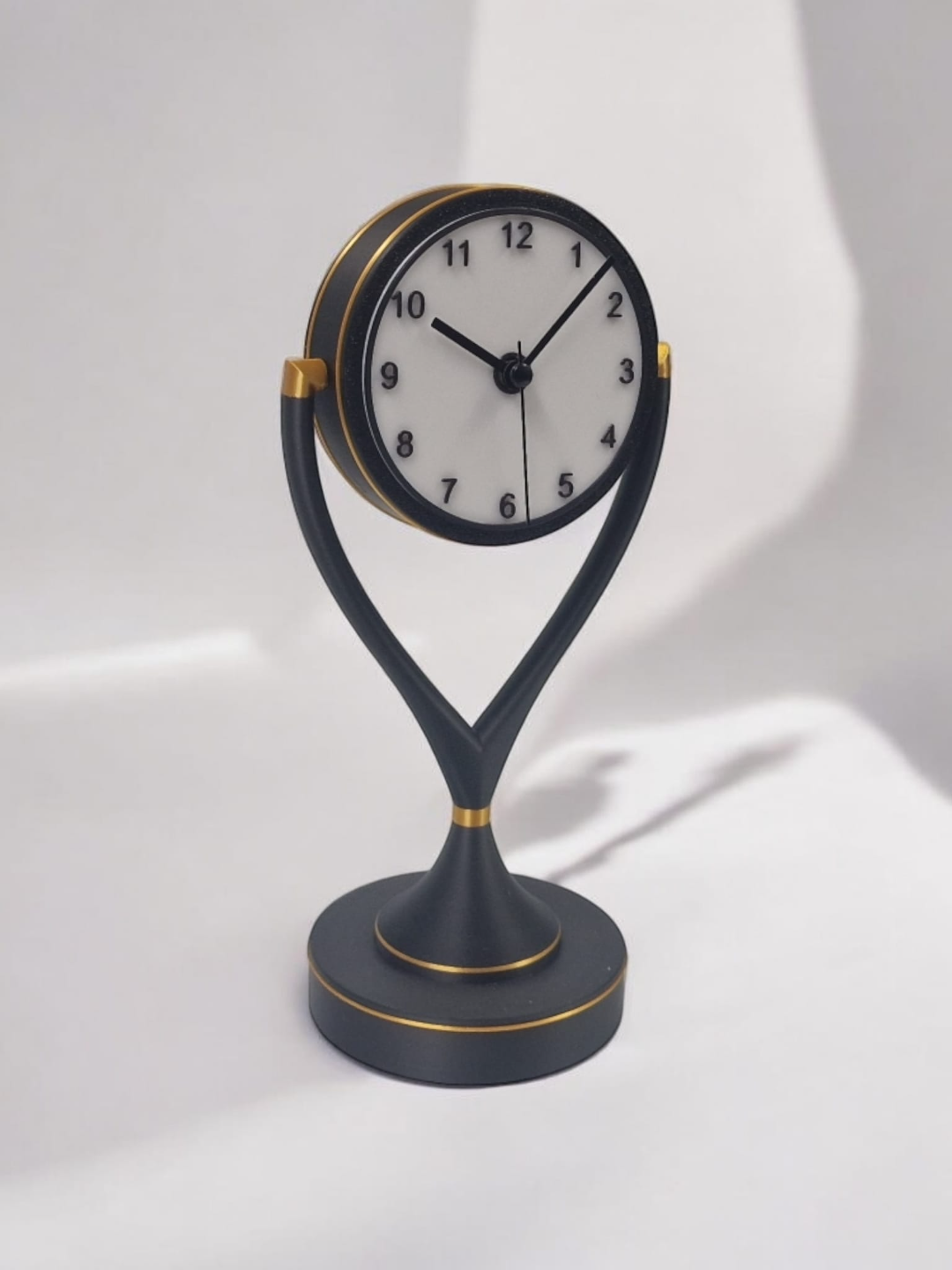 Elegant Desk Clock - contemporary Art Deco style