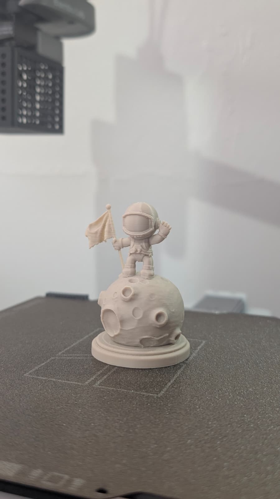 Astronaut on Moon Base – Decorative 3D Model