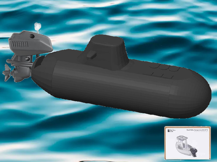 Nuclear Submarine - using BambuLab Boat Kit 010 !