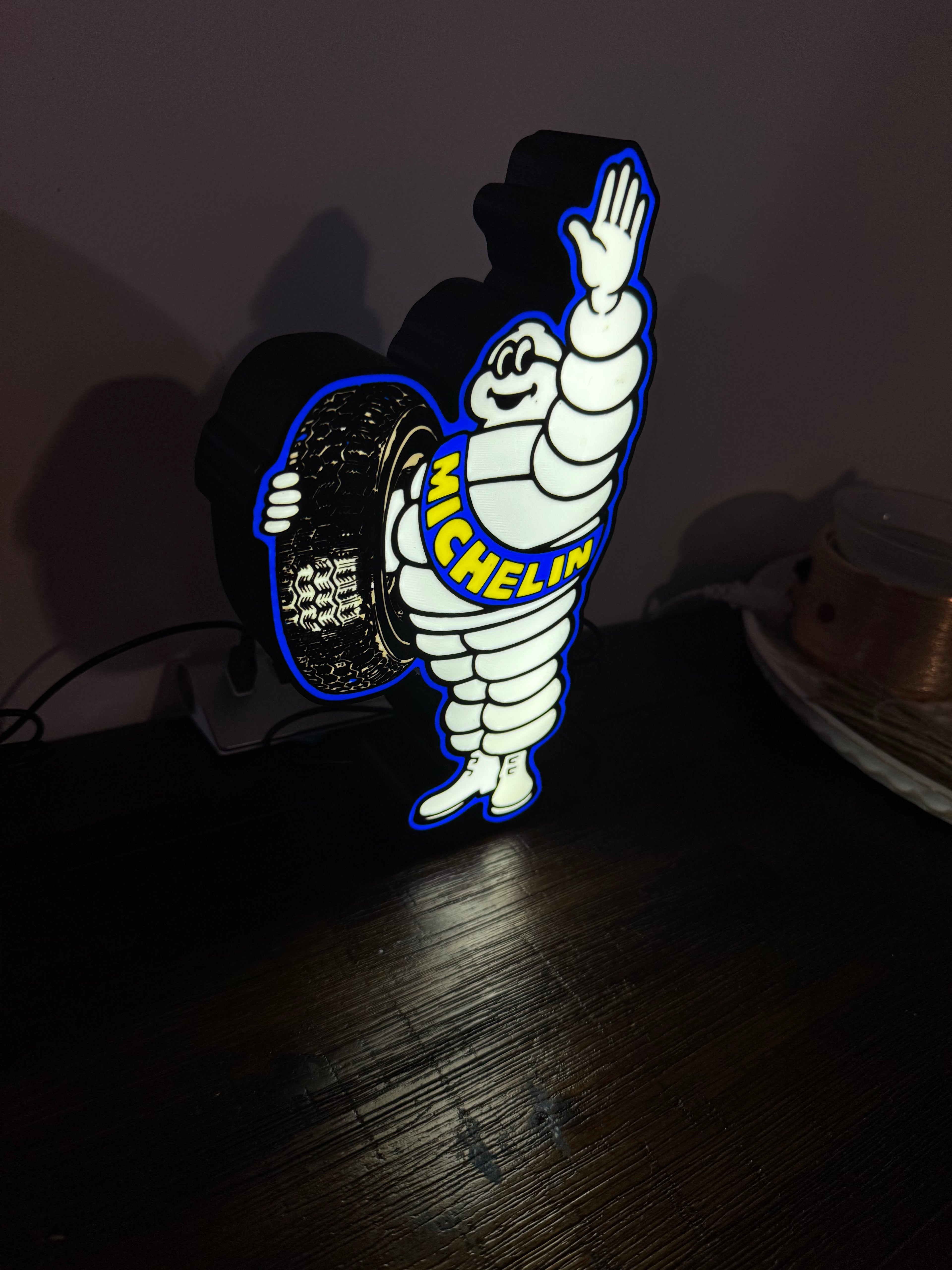 Michelin Man - Light up Tall Sign