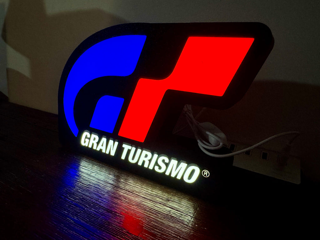 Gran Torismo PlayStation Game Logo Light Up Sign