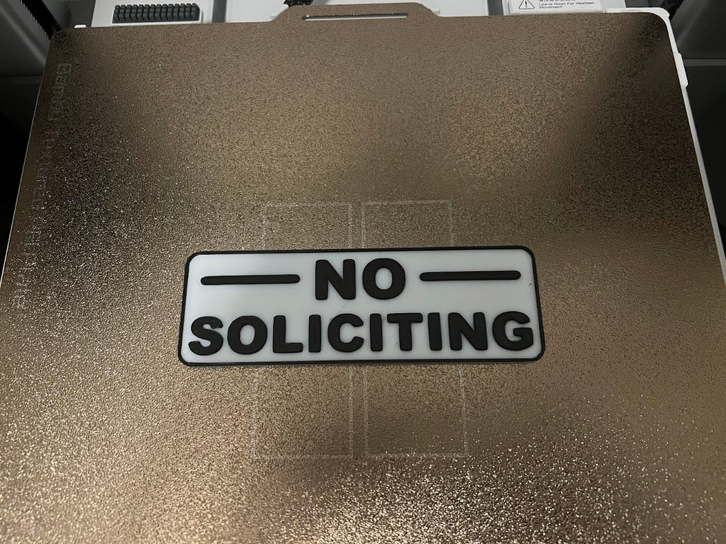 NO SOLICITING Sign