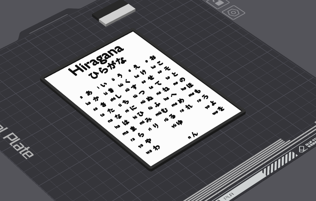 Japanese Hiragana Chart
