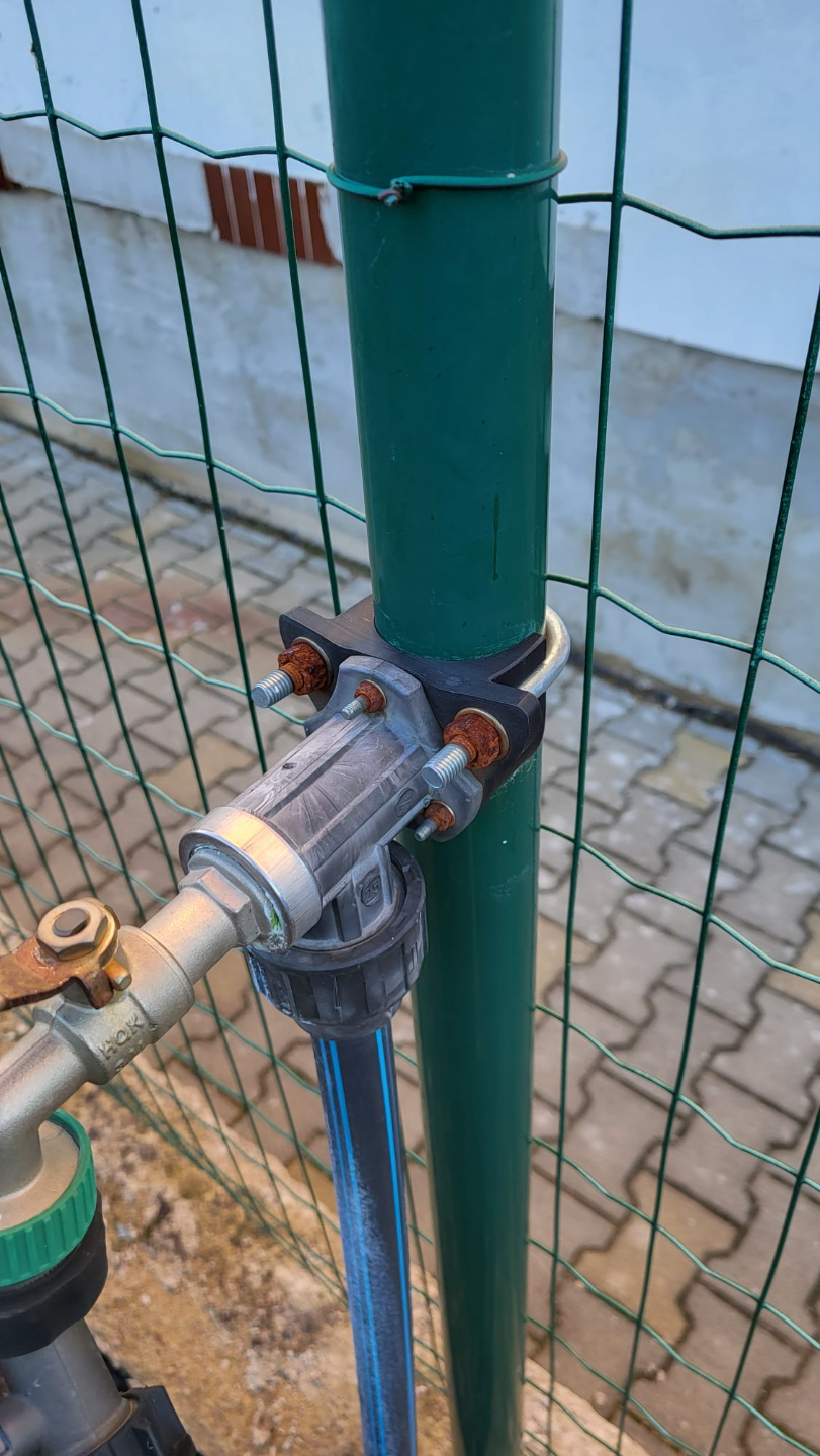 Garden Faucet Mount for Fence Post
