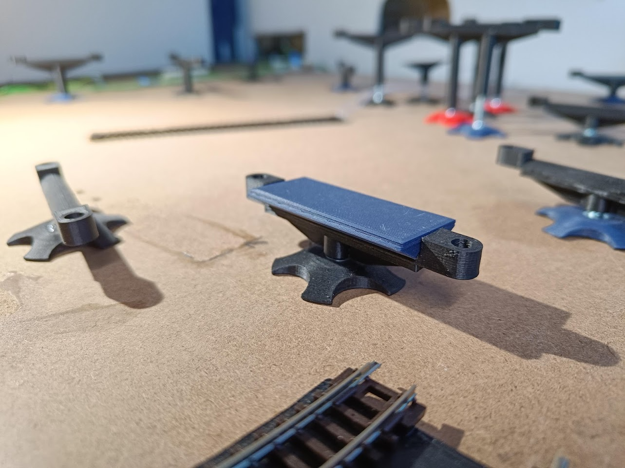 N scale ramp supports