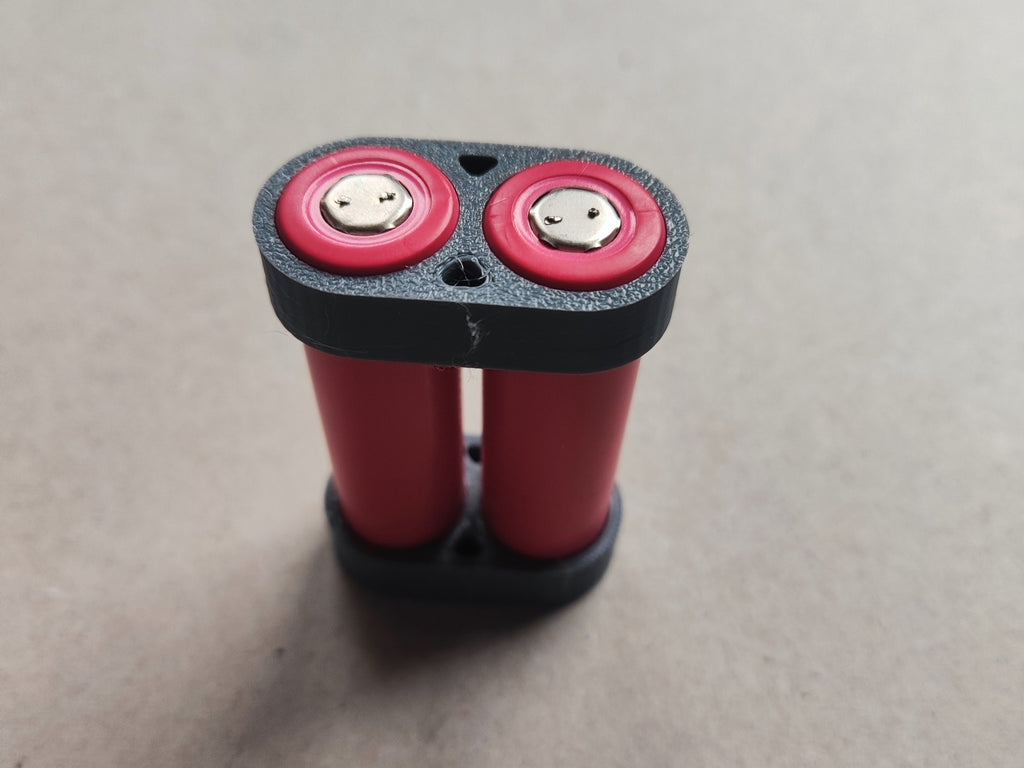 18650 Battery Holder Set | Wire Channels 2-6 Cells