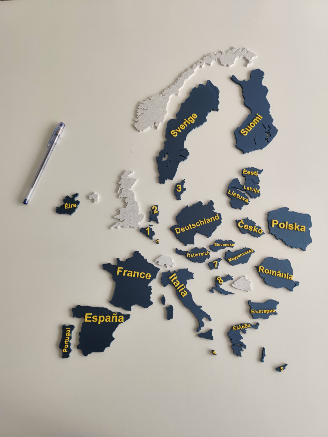 European Union countries puzzle