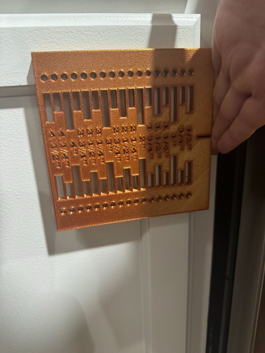 Drawer handle template